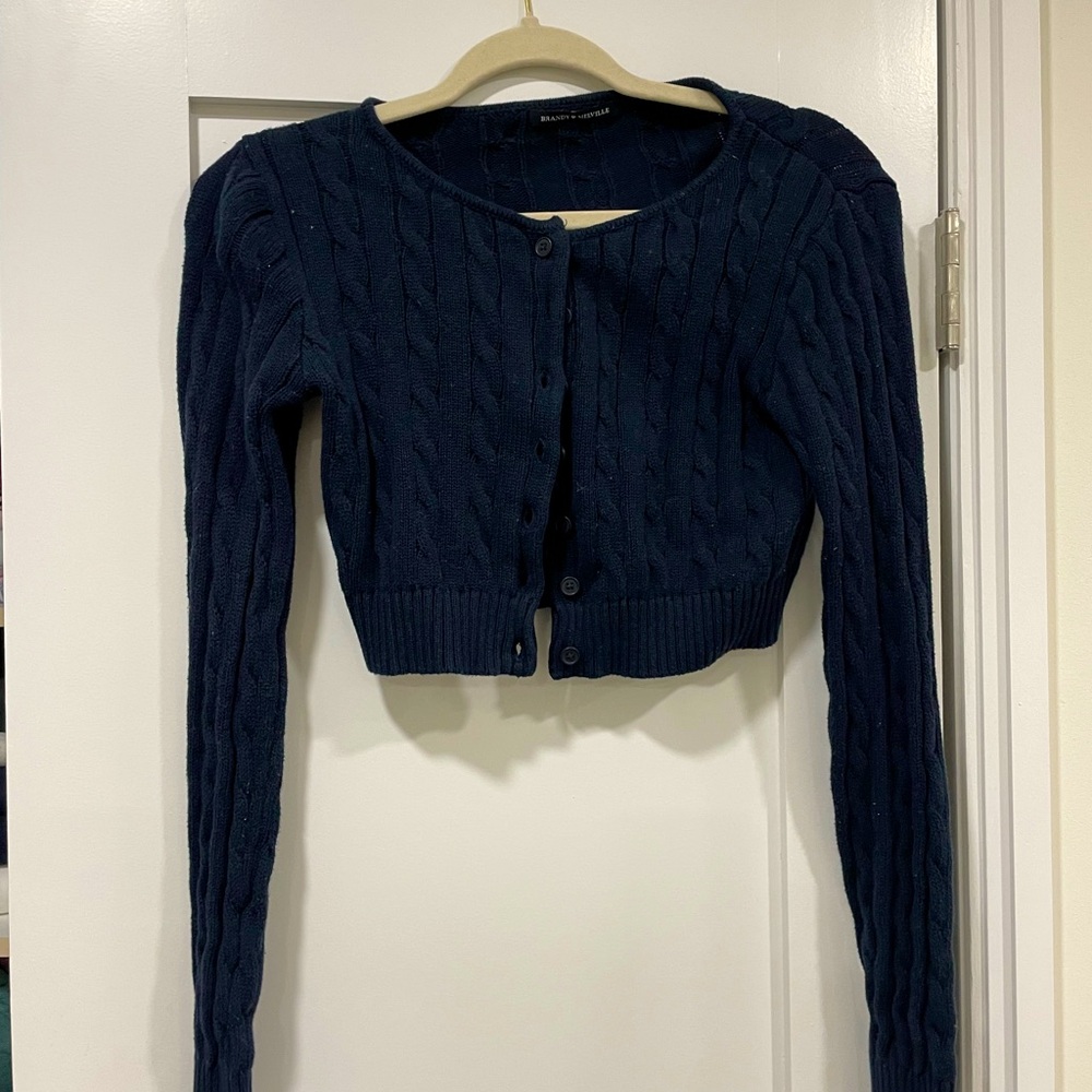 Brandy navy cardigan